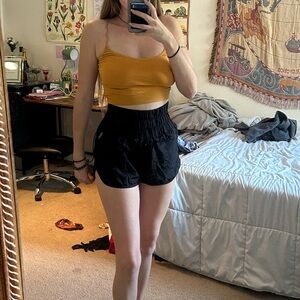 Free People movement black shorts size small